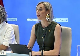 La portavoz del Ejecutivo vasco, Maria Ubarretxena.
