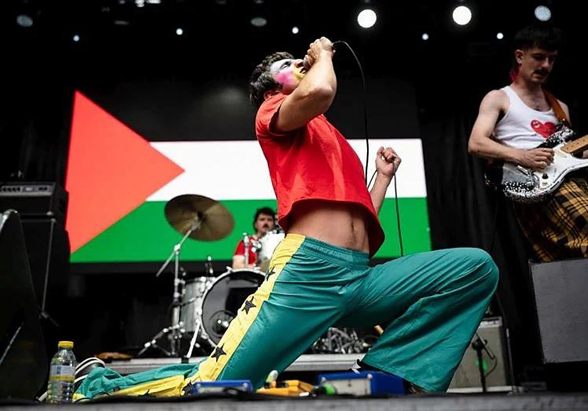 El grupo Ezezez, durante el aconcierto ofrecido en Andoain.