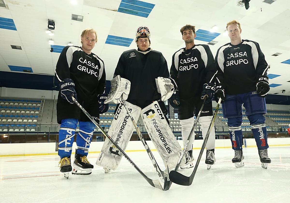 Los finlandeses Tiitinen, Virtanen y Aho y el catalán Vallés.