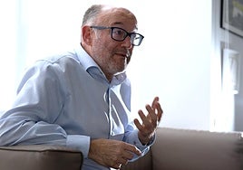 Rebordinos, durante la entrevista