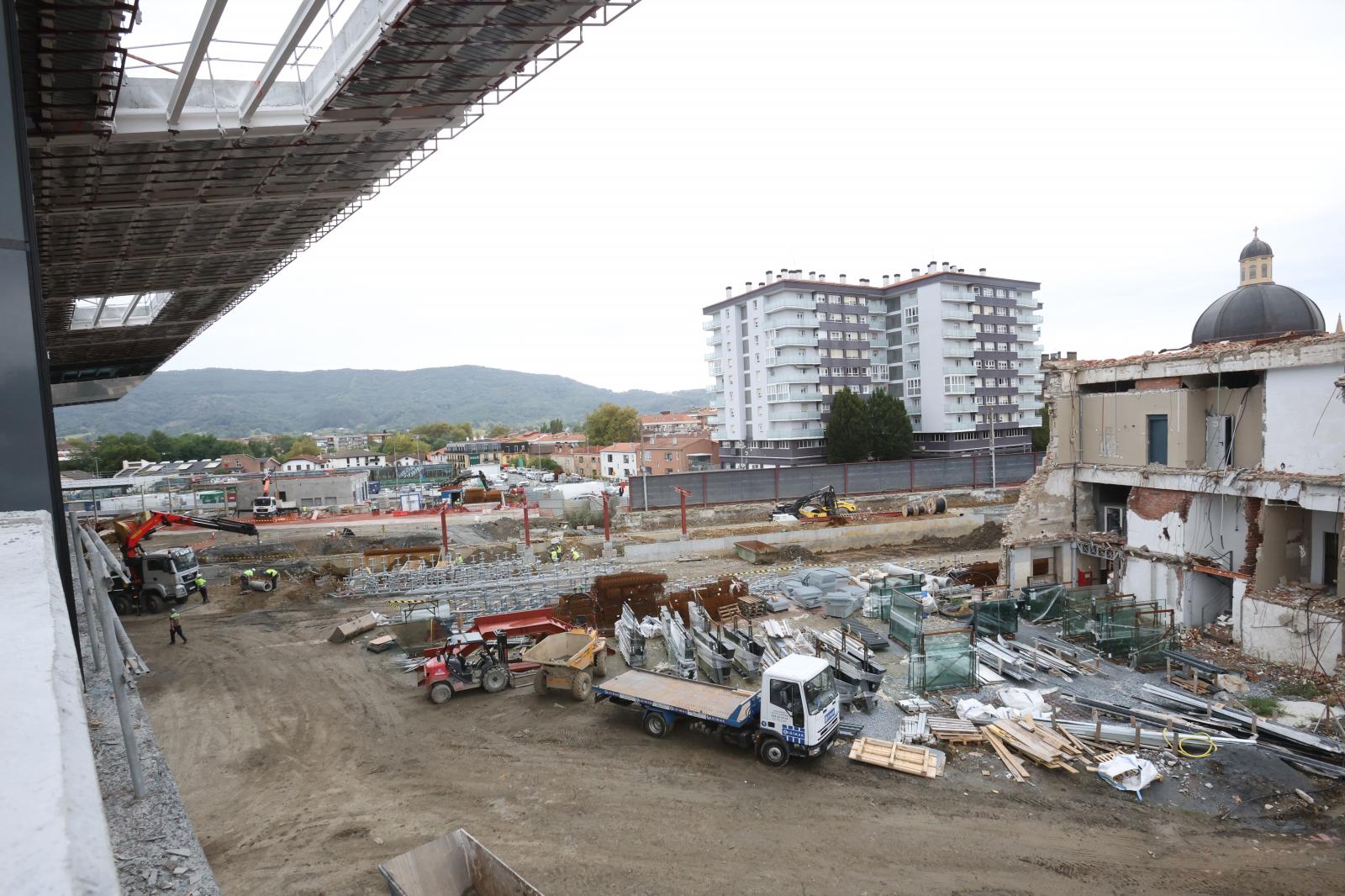 Visita a las obras de la estación de Irun