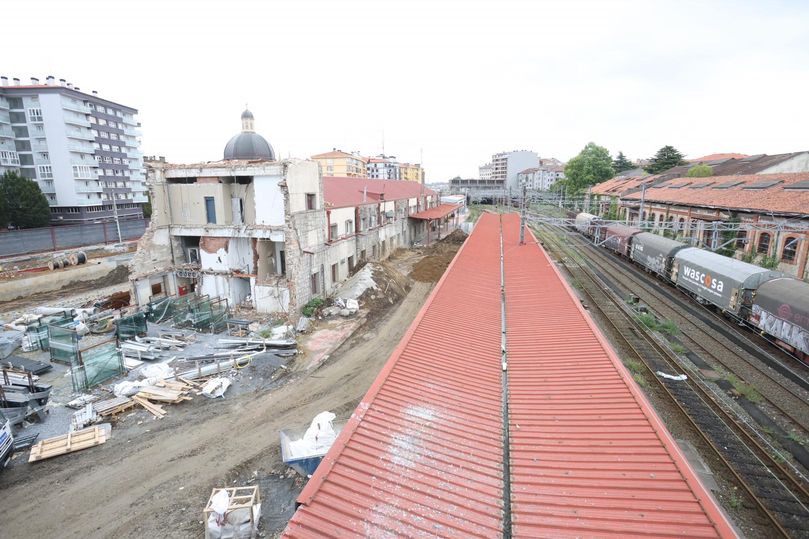 Visita a las obras de la estación de Irun