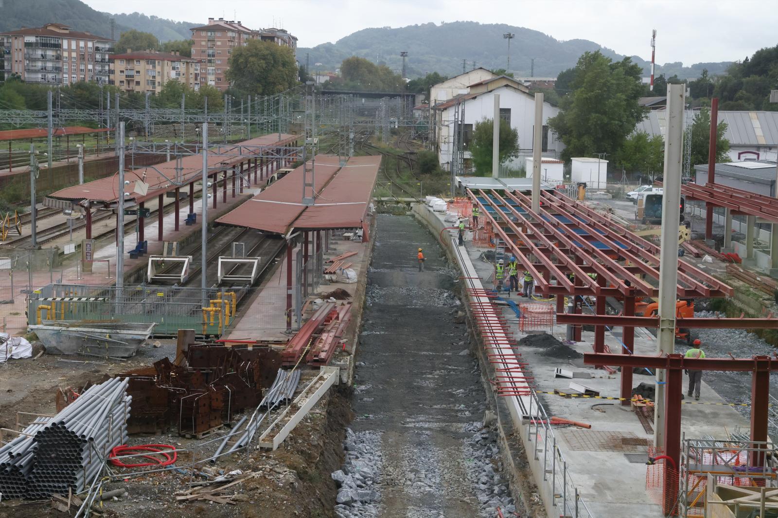 Visita a las obras de la estación de Irun