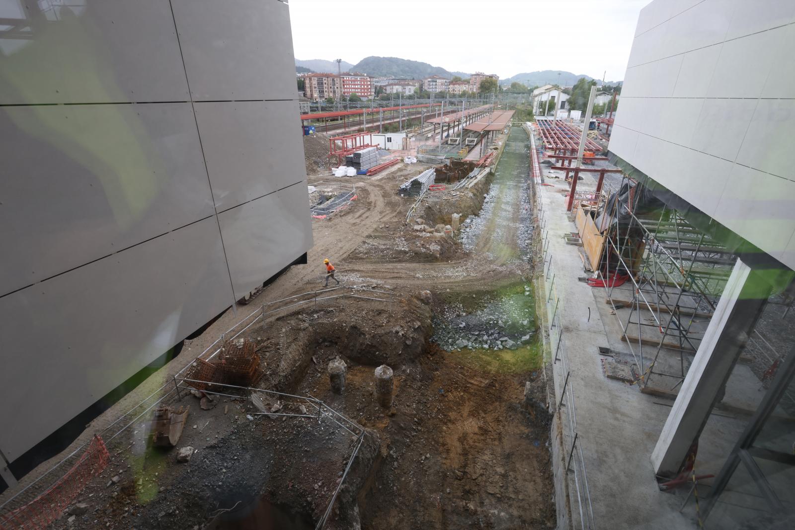 Visita a las obras de la estación de Irun