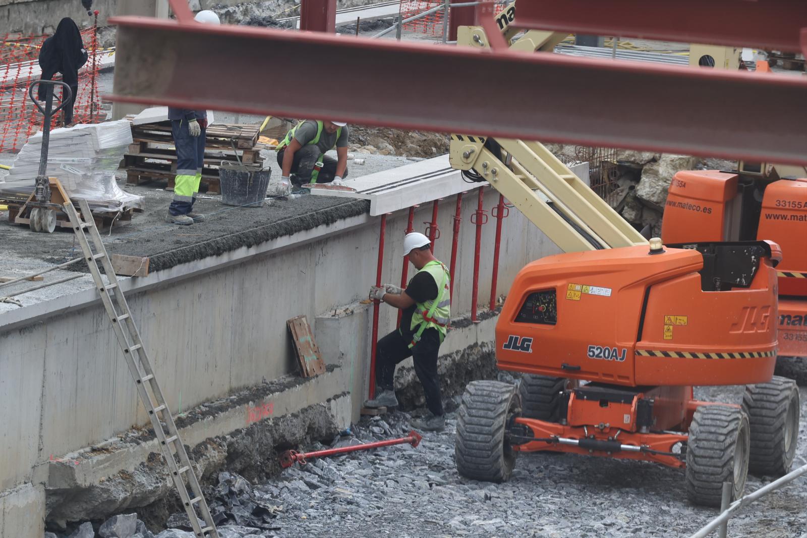 Visita a las obras de la estación de Irun