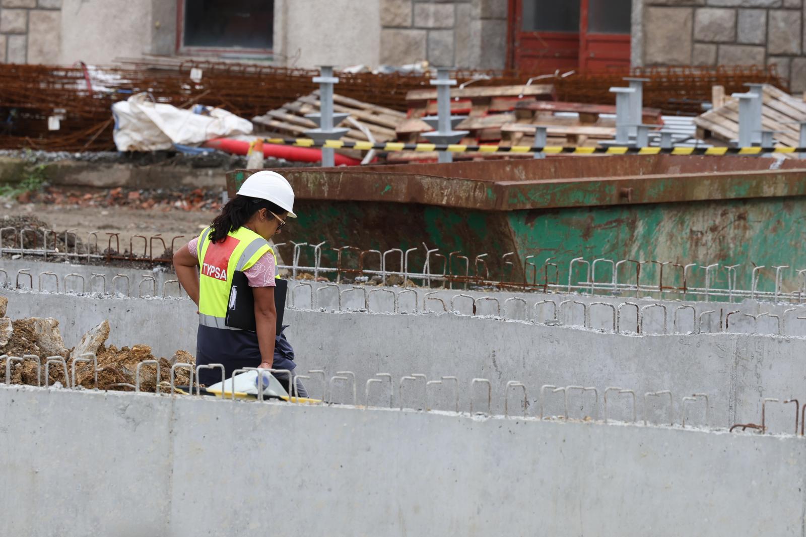 Visita a las obras de la estación de Irun