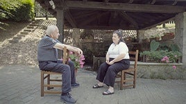 Imanol Lazkano eta Mirari Martiarena, saioaren grabazioan.