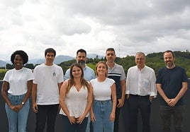 El equipo de investigadores de Biogipuzkoa que ha desarrollado una nueva quimioterapia contra el colangiocarcinoma
