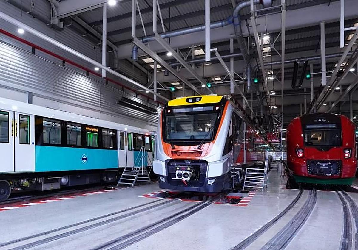 Nave de pruebas de la compañía ferroviaria CAF en Beasain.