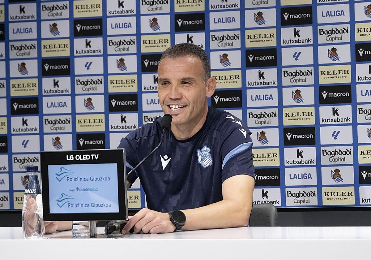 Sergio, en una rueda de prensa