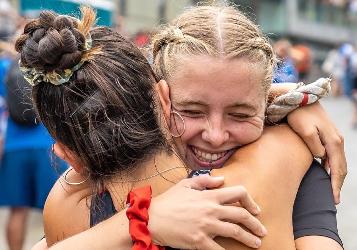 La felicidad tras la clasificación.