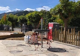 El nuevo parque de la escuela Aita Iparragirre ofrecerá diversión a los más jóvenes.