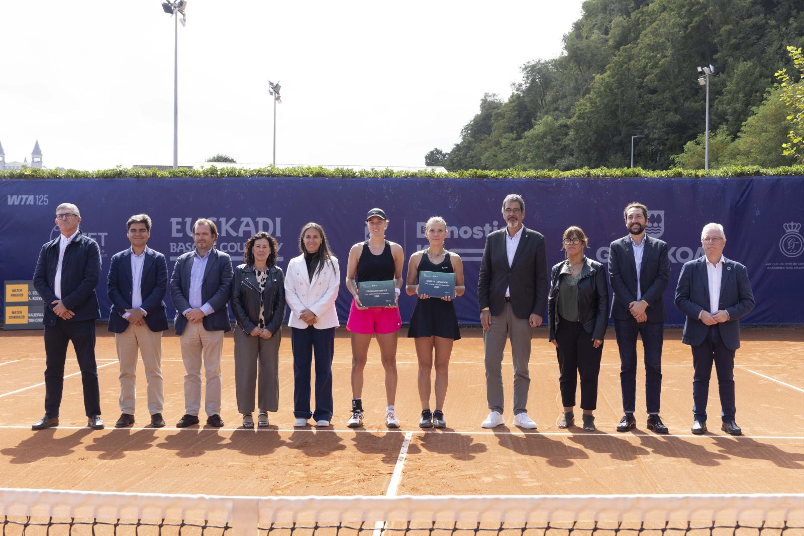 Gran ambiente en la final del torneo WTA de Donostia