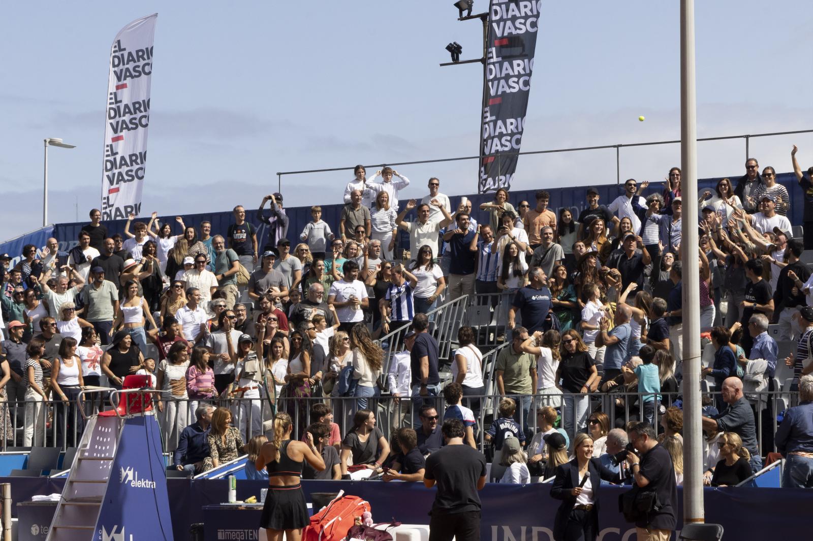 Gran ambiente en la final del torneo WTA de Donostia