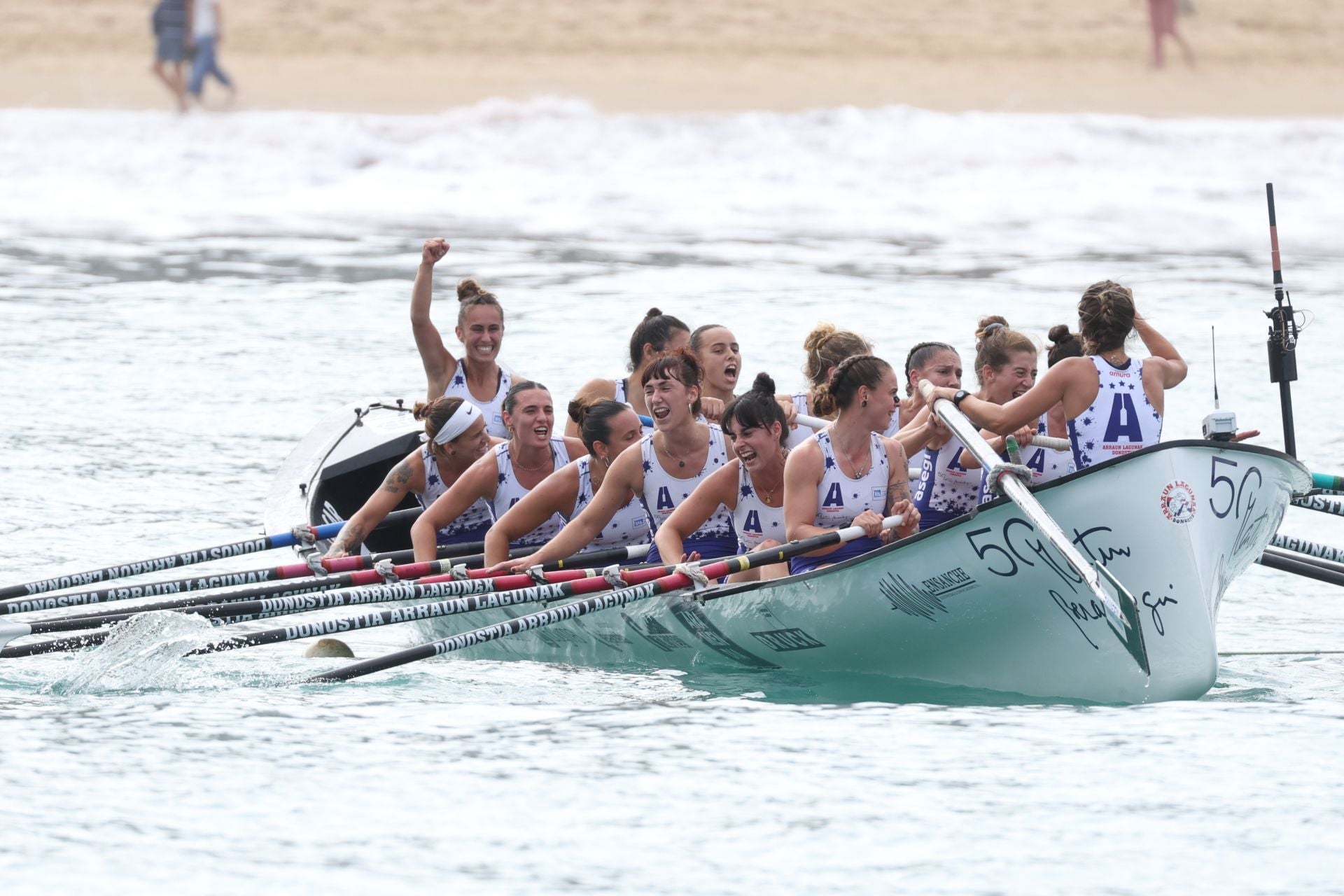 La celebración de Arraun Lagunak, en imágenes