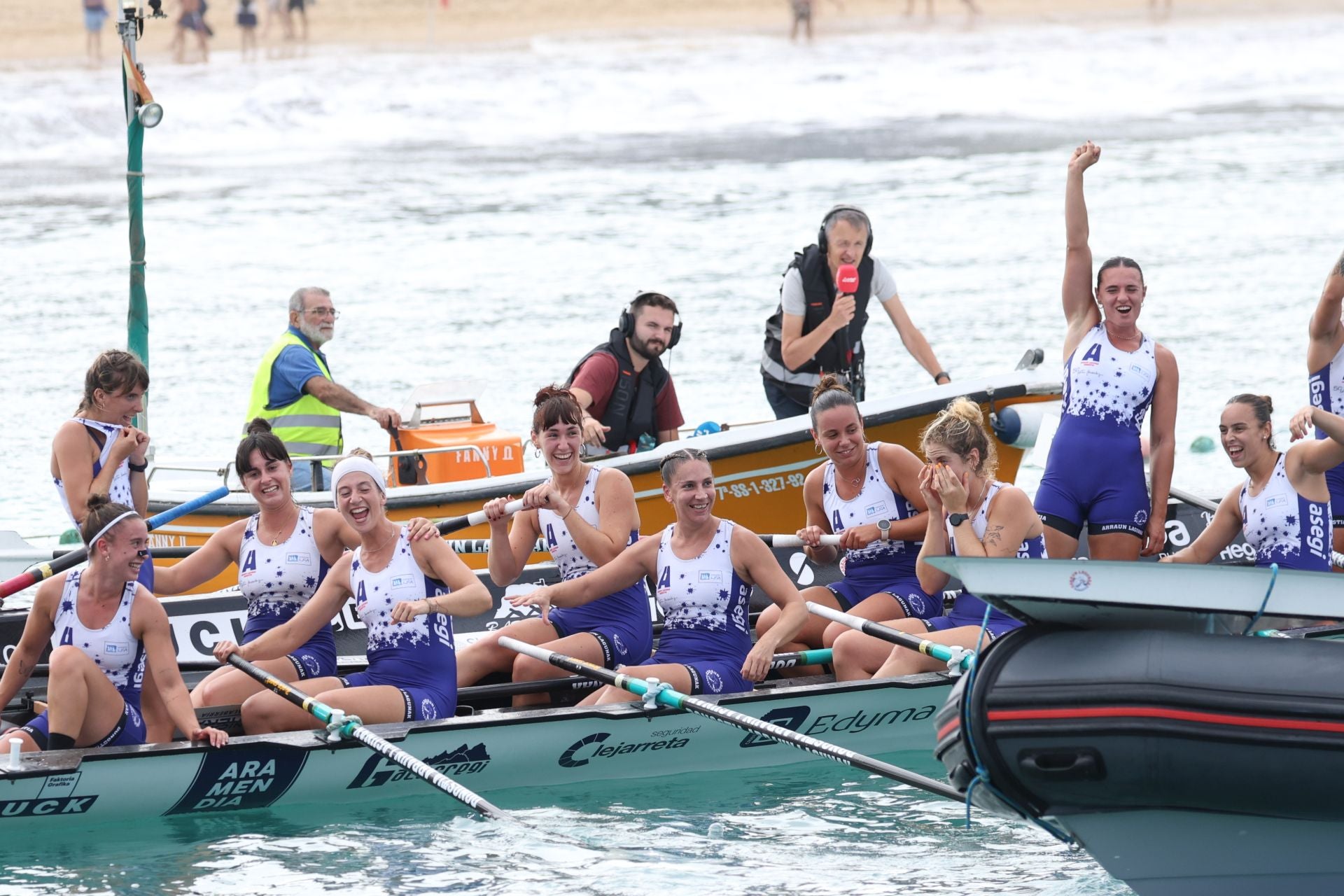 La celebración de Arraun Lagunak, en imágenes