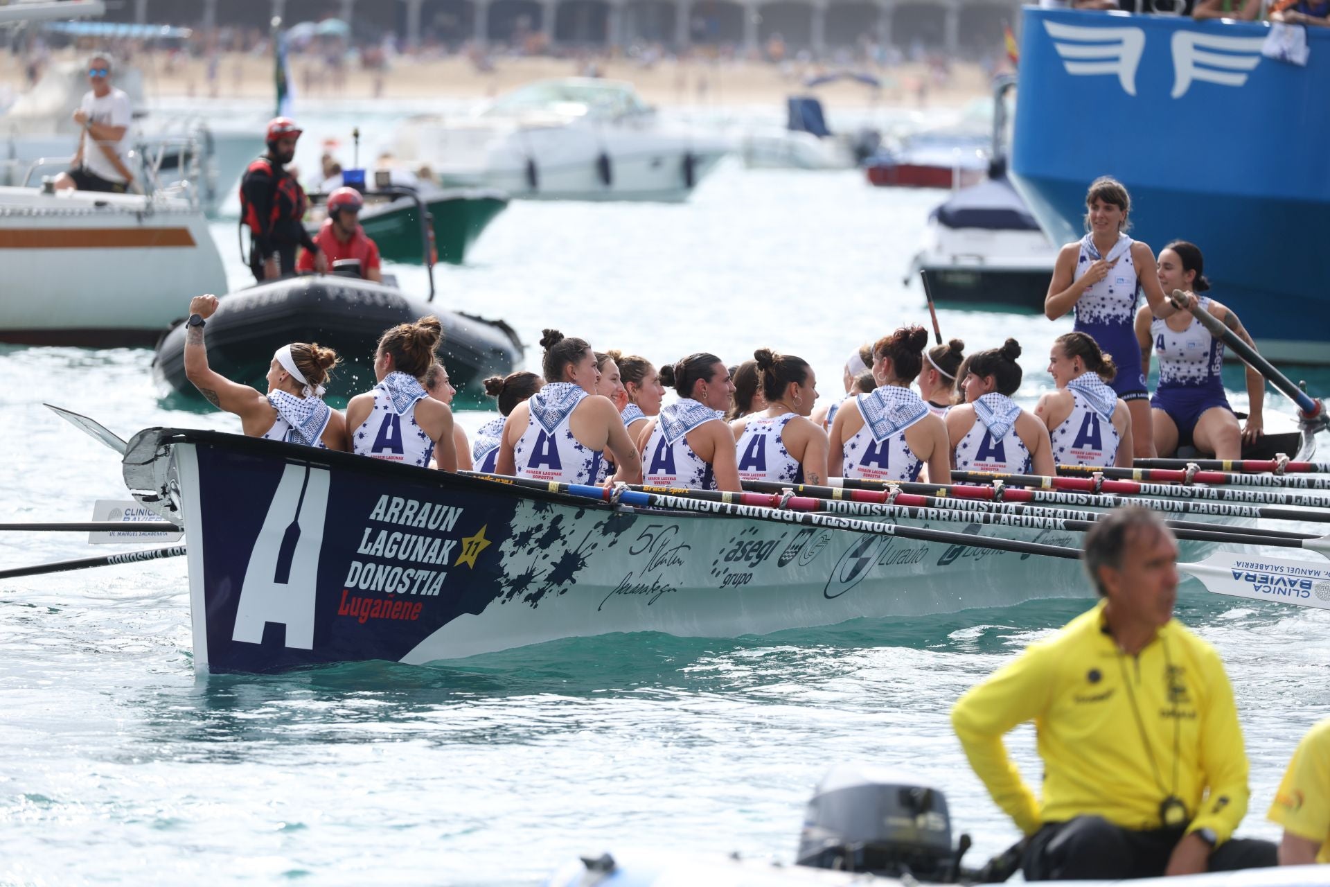 La celebración de Arraun Lagunak, en imágenes
