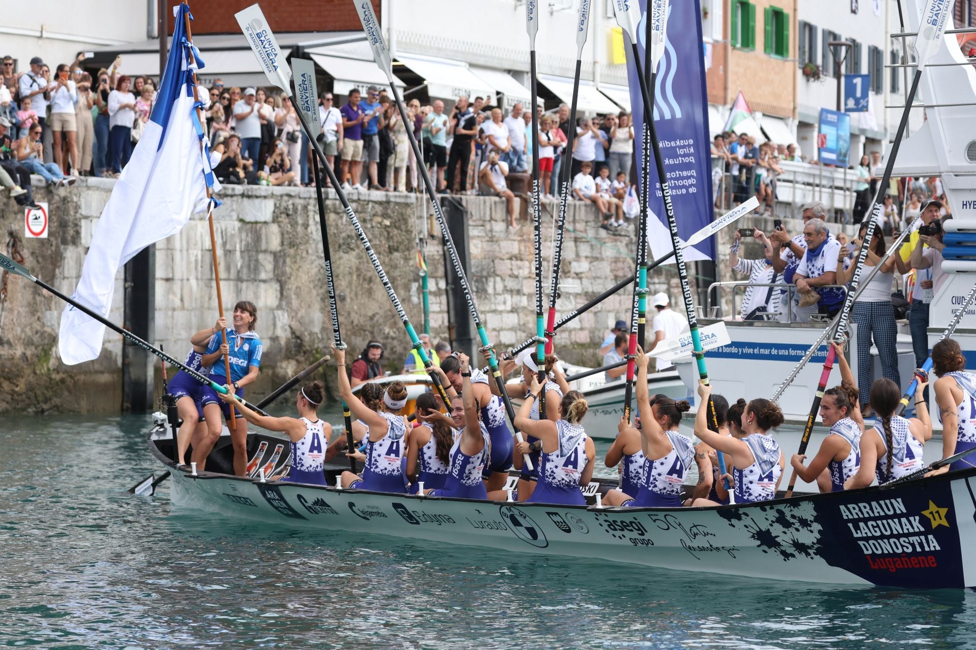 La celebración de Arraun Lagunak, en imágenes