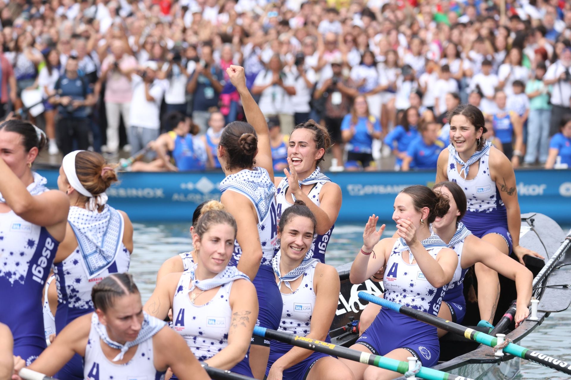 La celebración de Arraun Lagunak, en imágenes