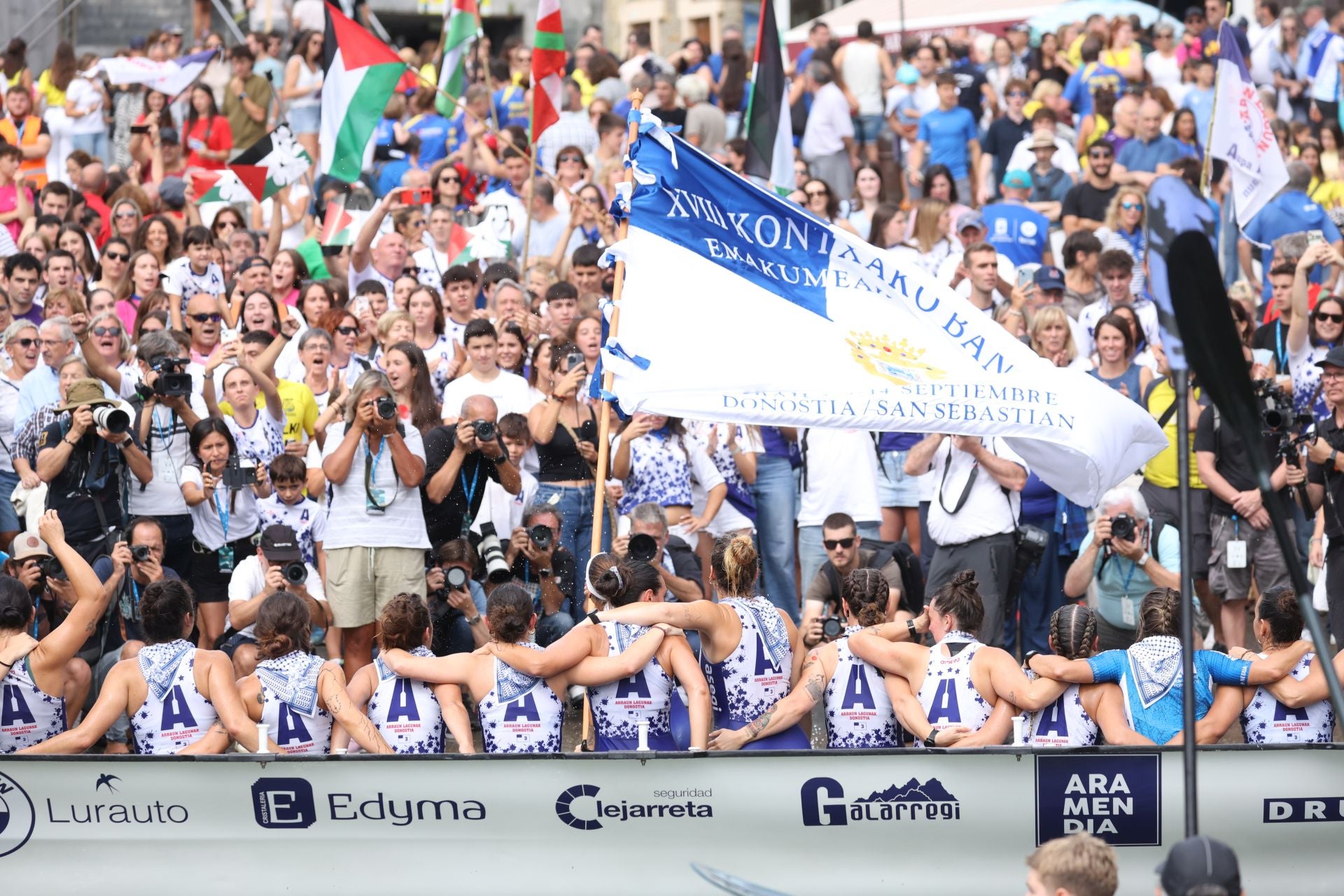 La celebración de Arraun Lagunak, en imágenes