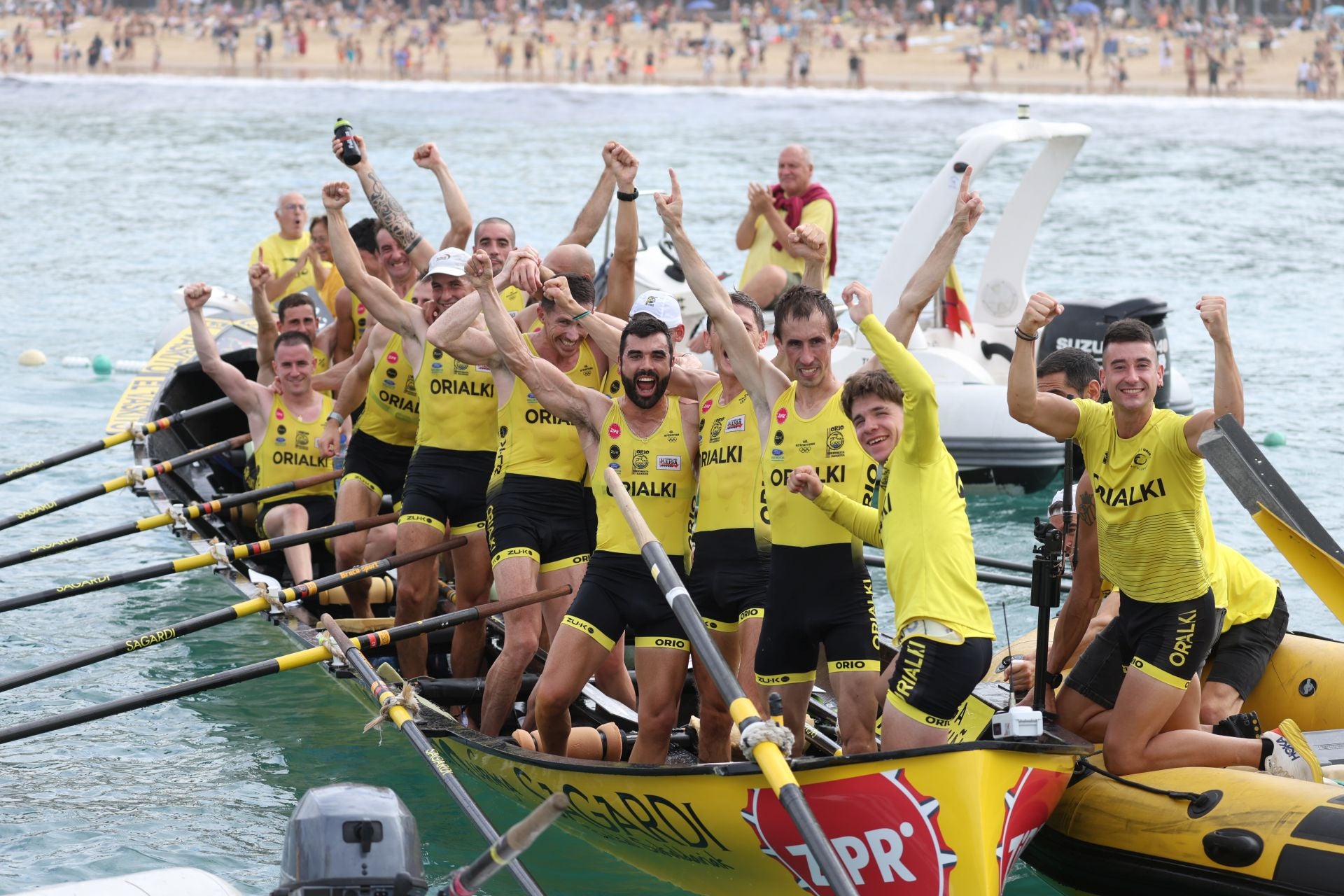 Orio celebra por todo lo alto su Bandera de La Concha número 33