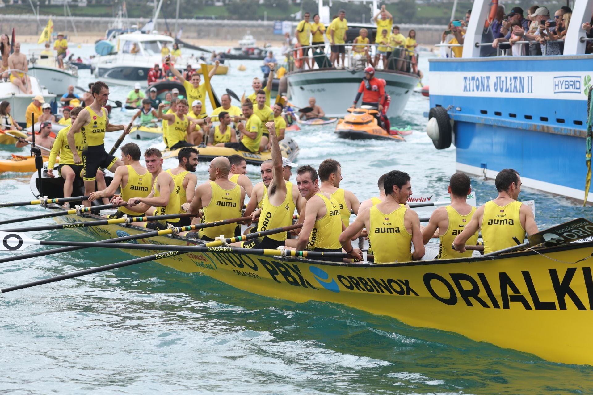 Orio celebra por todo lo alto su Bandera de La Concha número 33