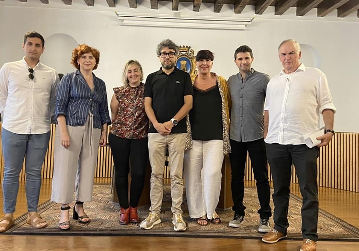 Los concejales de EAJ-PNV en el ayuntamiento de Ordizia.