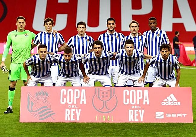 El 'once' inicial de la Real en el partido de Copa del Rey