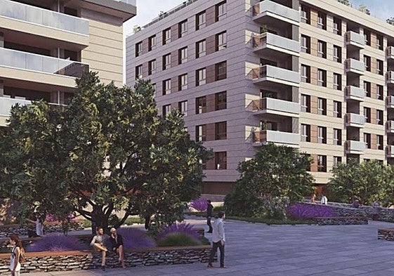 Proyecto del bloque de VPO de Torreaga.