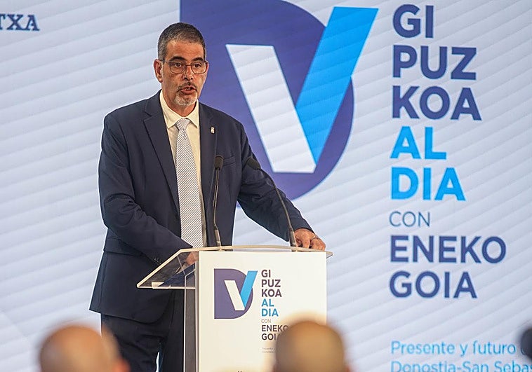 Eneko Goia ha sido el protagonista del foro 'Gipuzkoa al día' en DV Gunea.