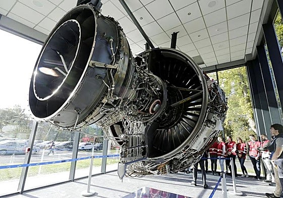 Instalaciones de ITP Aero en su planta de la localidad vizcaína de Zamudio.