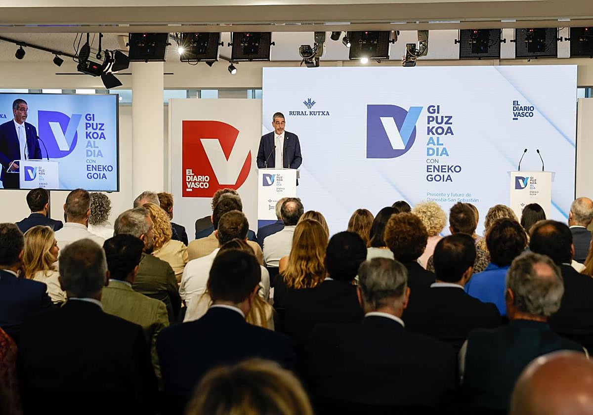 Así ha sido la intervención de Eneko Goia en el foro 'Gipuzkoa al día'