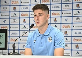 Peru Rodriguez en la rueda de prensa de este miércoles.