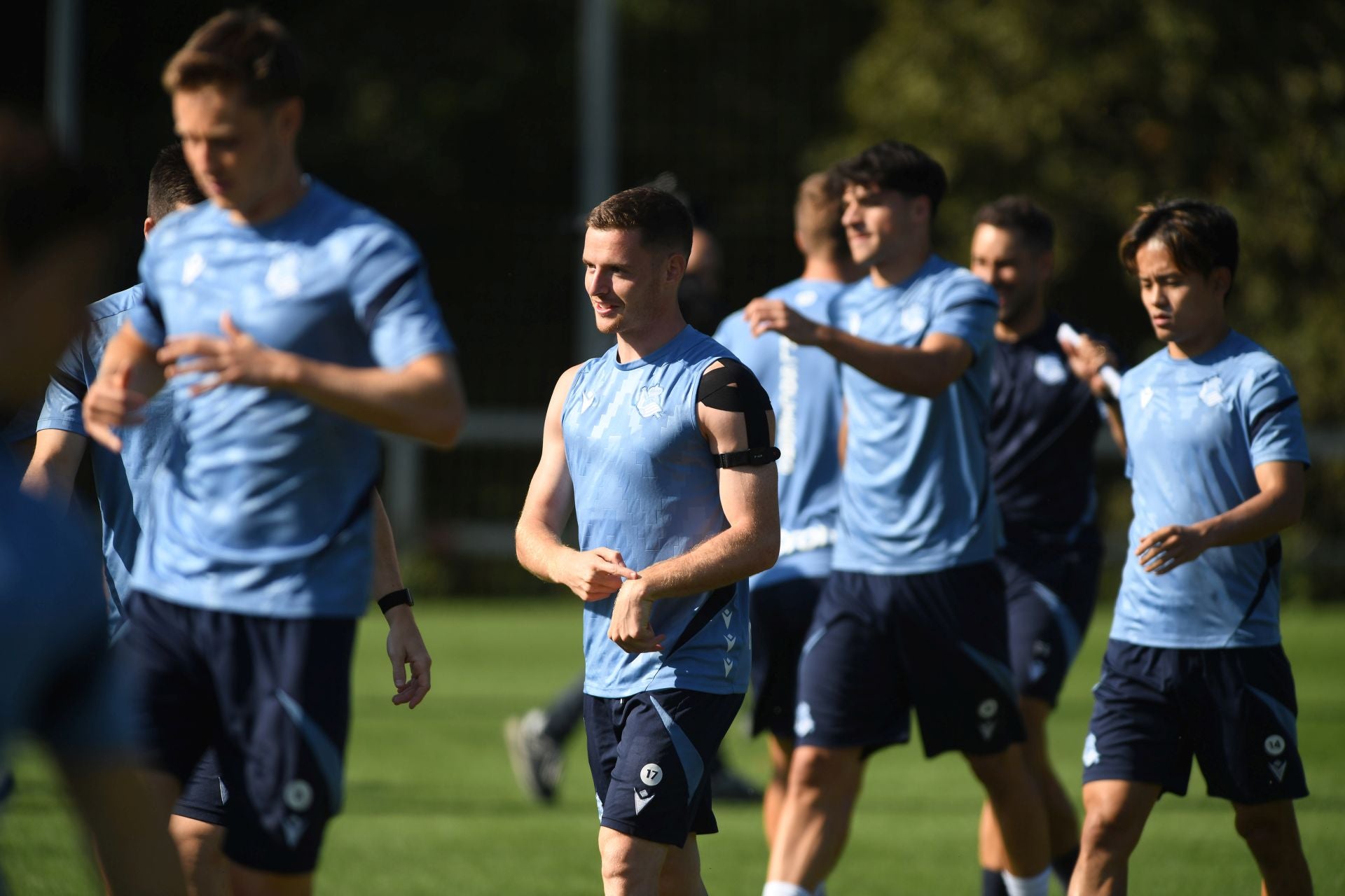 Caluroso último entrenamiento en Zubieta