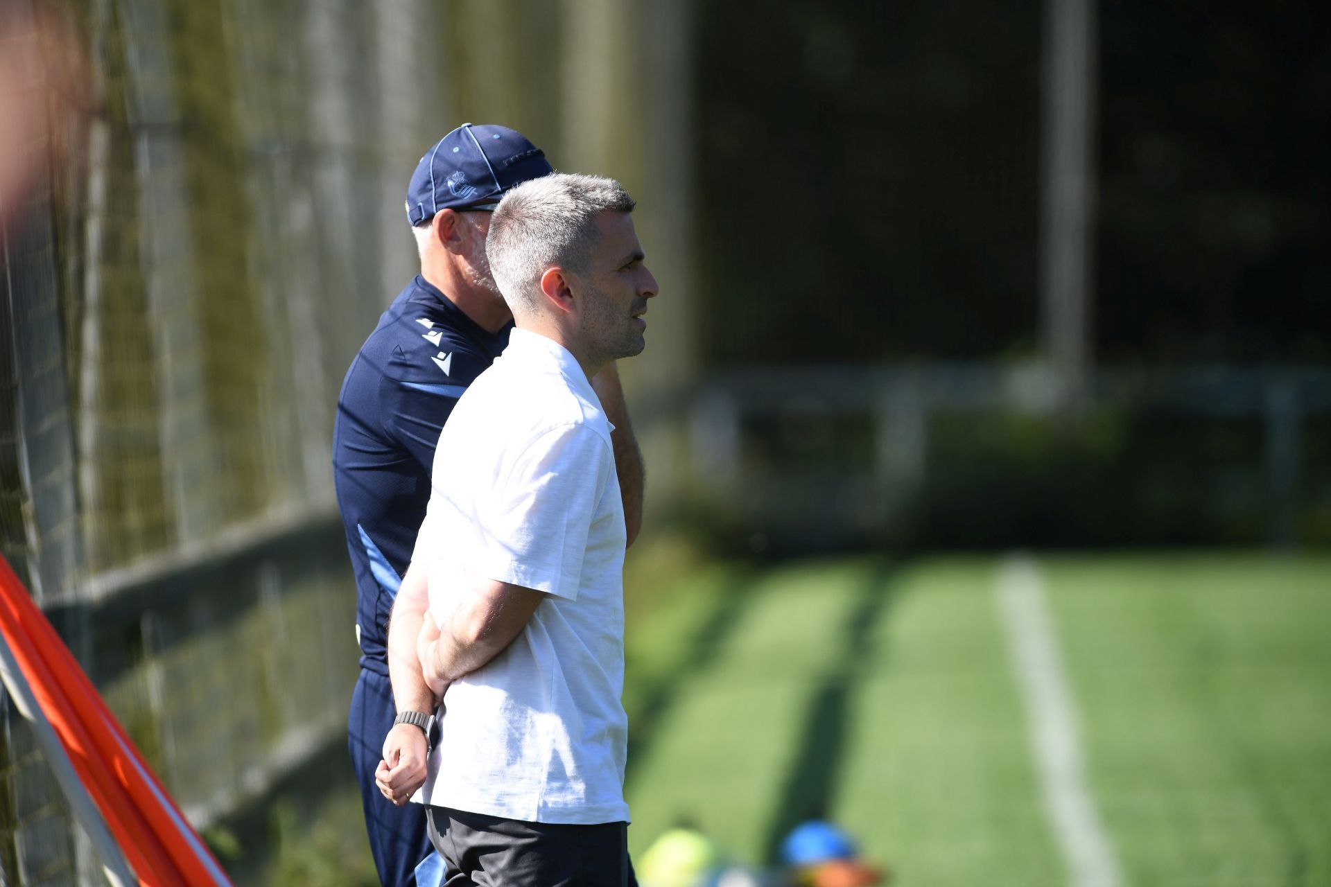 Caluroso último entrenamiento en Zubieta