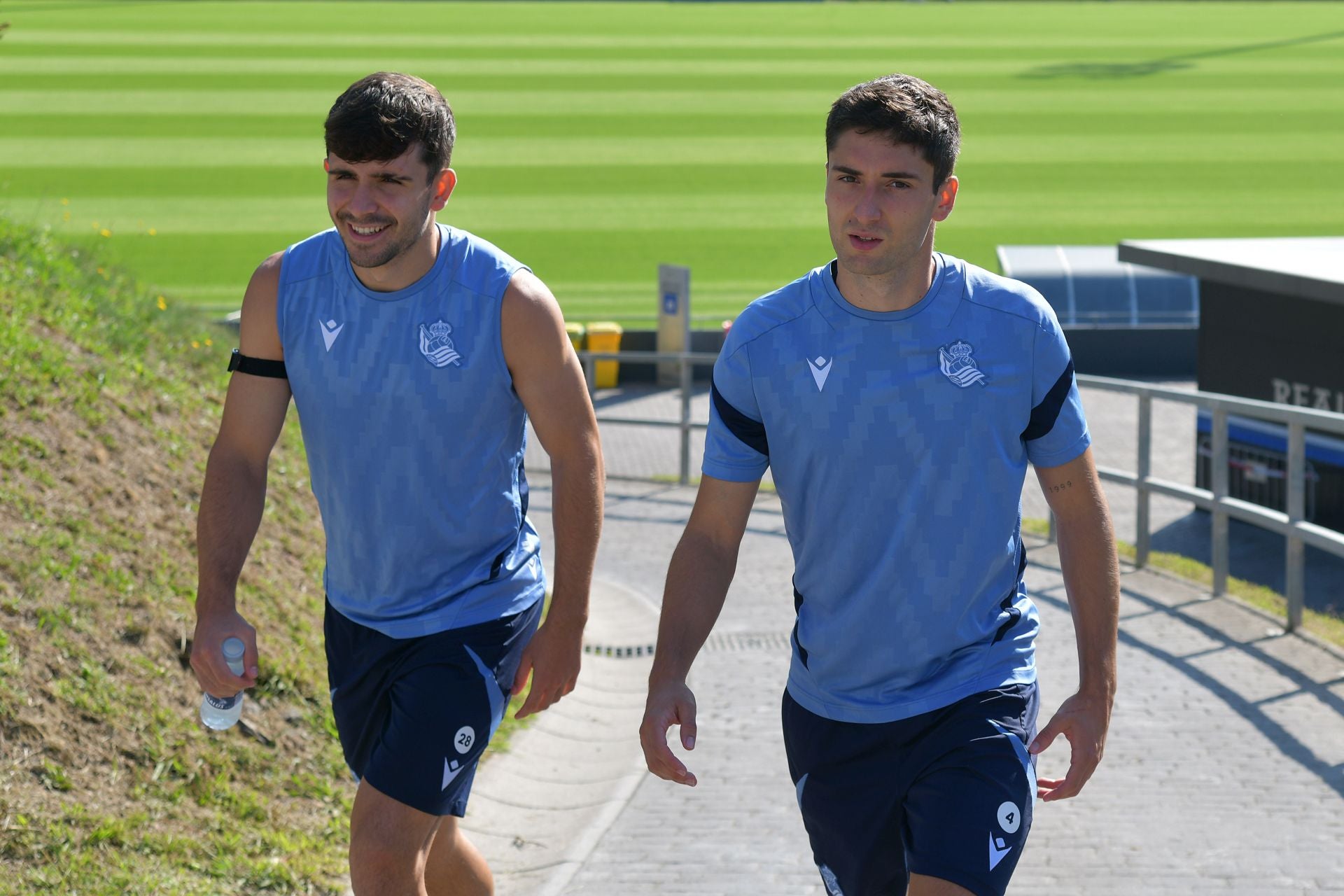 Caluroso último entrenamiento en Zubieta