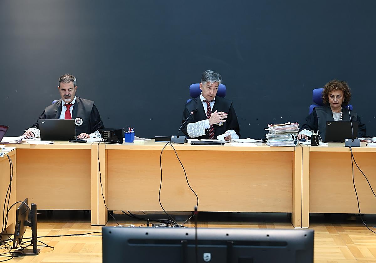 Una de las sesiones del juicio en la Audiencia Provincial al masajista de Altza.