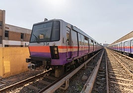 Imagen de un tren del Metro de El Cairo.