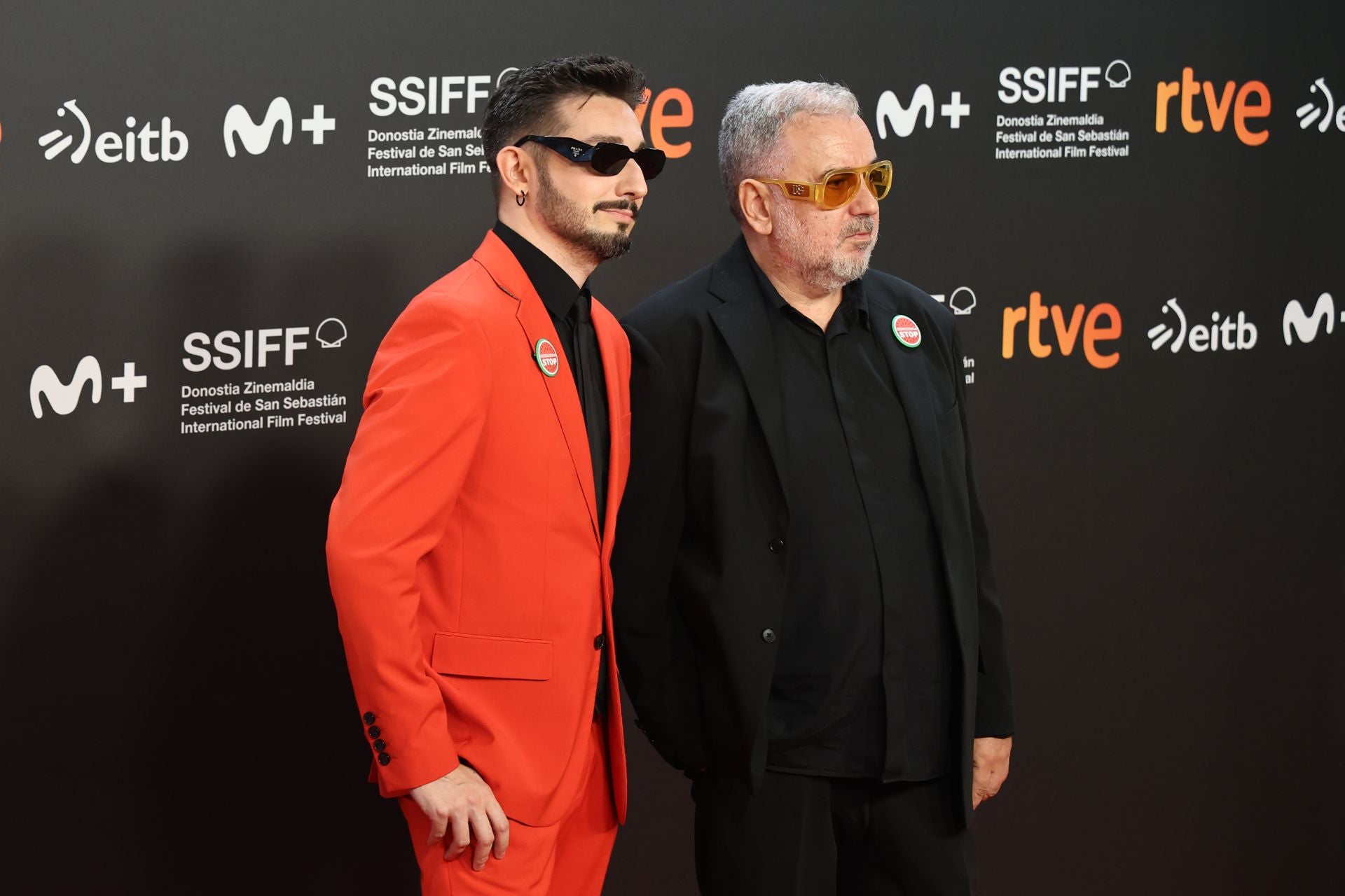 Alfombra roja de la gala inaugural del Zinemaldia