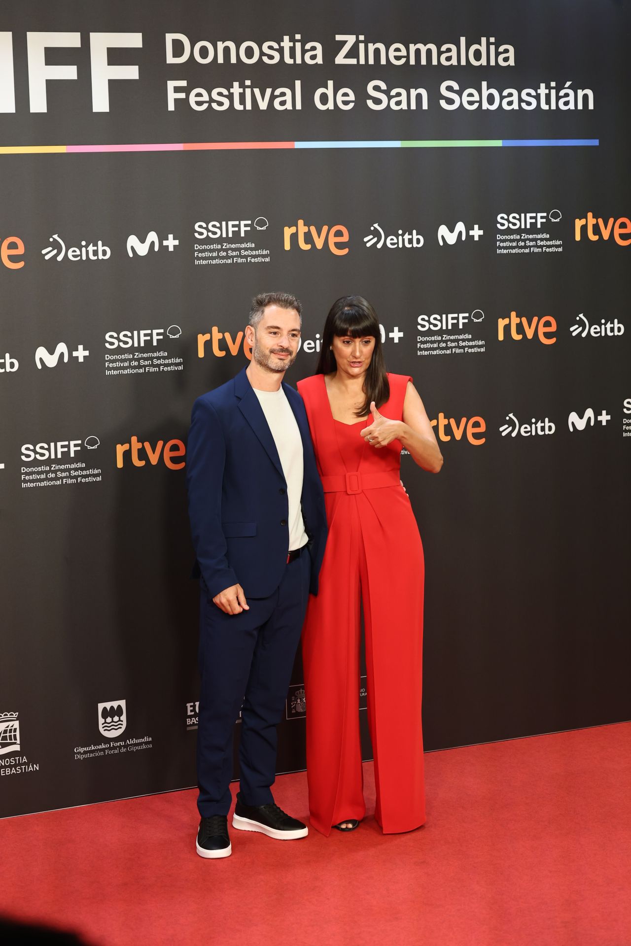 Alfombra roja de la gala inaugural del Zinemaldia