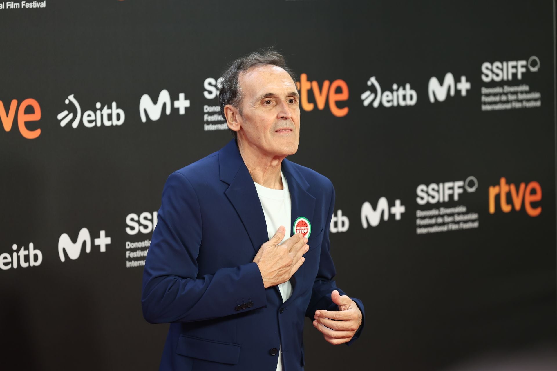 Alfombra roja de la gala inaugural del Zinemaldia