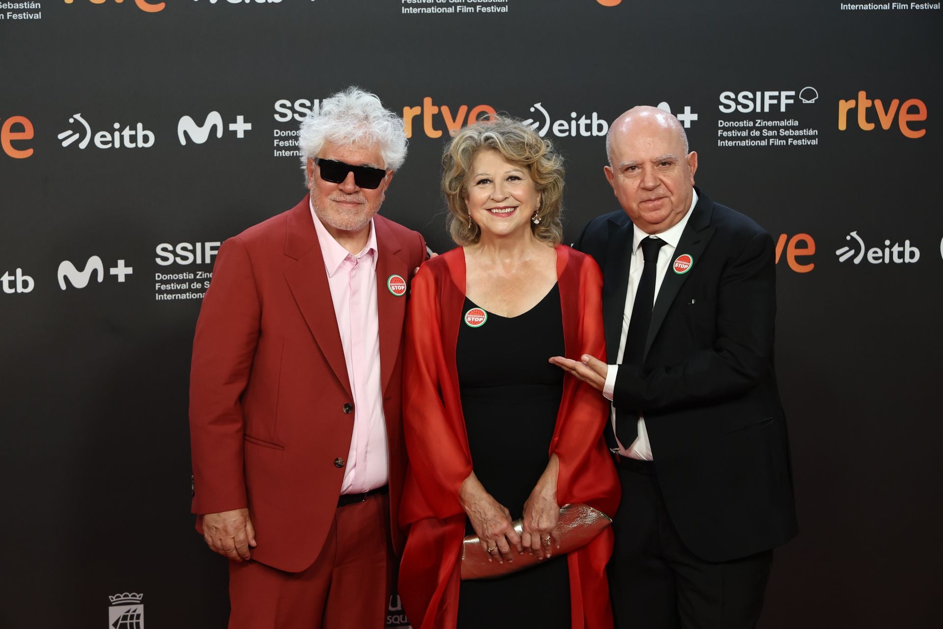 Alfombra roja de la gala inaugural del Zinemaldia