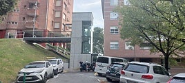 El tercero de los nuevos ascensores, para los vecinos que viven en la parte más alta del barrio.