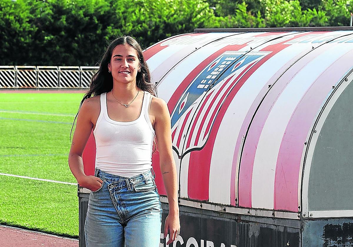 Oihana Agirregomezkorta, el pasado martes en las instalaciones deportivas de Mintxeta.