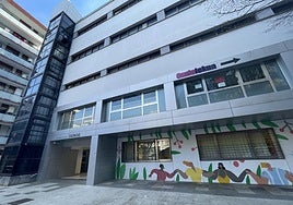 Vista exterior del edificio de Emakumeen Txokoa, en Goiko kale.