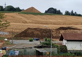 Situación de las obras en la parcela de Oiangualde.