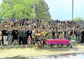 Numerosa rueda de prensa ayer por la tarde en Elizondo.