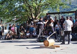 Herri kirol erakustaldia Artadin, iazko San Migel jaietan.