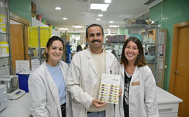 Nagore Rodríguez, Joaquín Pagés y Olatz Hijarrubia, con varias dosis.