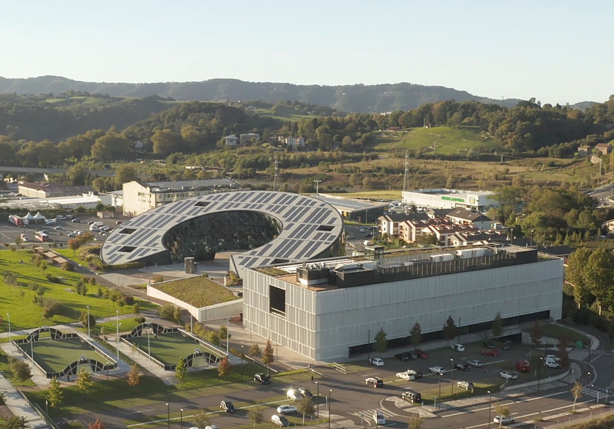 Imagen de campus de Mondragon Unibertsitatea en Galarreta.